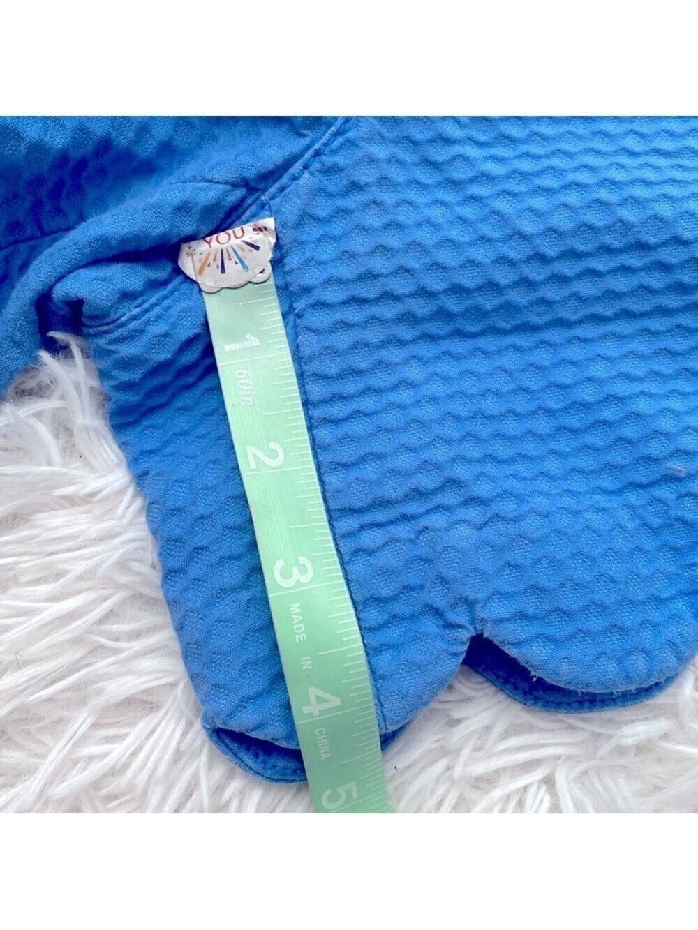 Lilly Pulitzer Blue the buttercup Scalloped Shorts - Picture 10 of 11